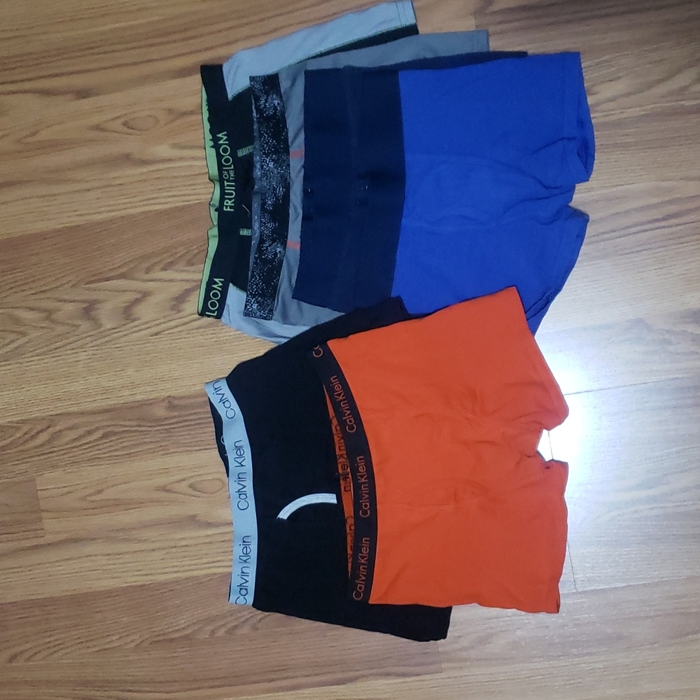 6 pairs Boys Medium underwear boxers boxer briefs Calvin Klein lot